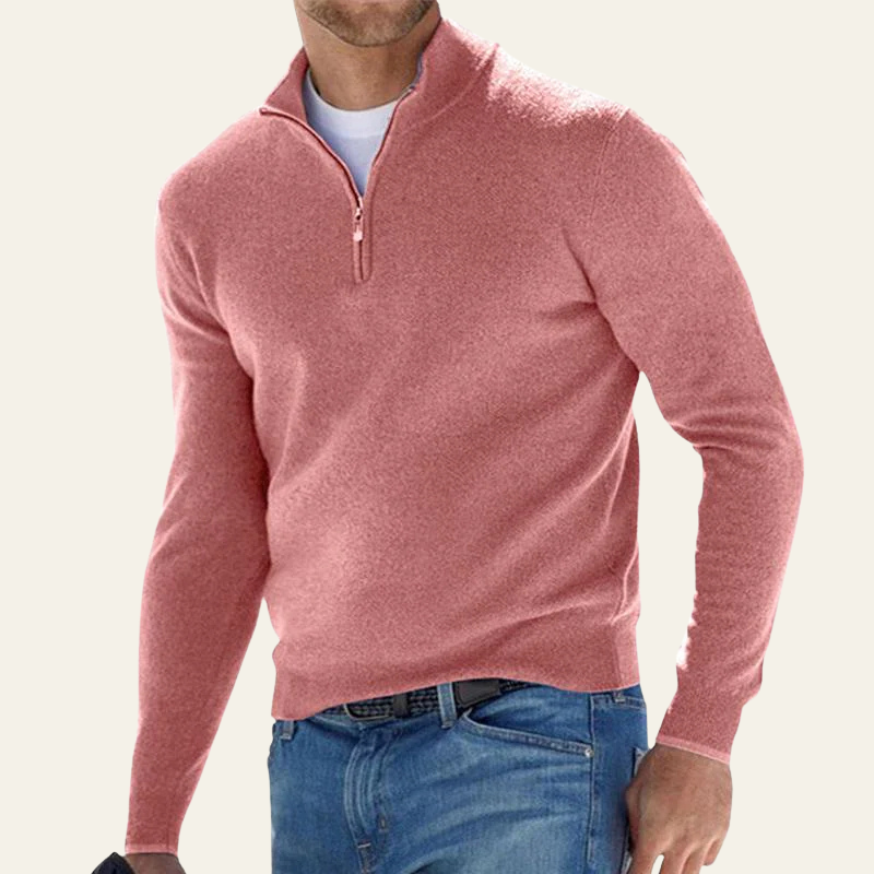 Men’s Quarter Zip Sweater | Long Sleeve, Layering