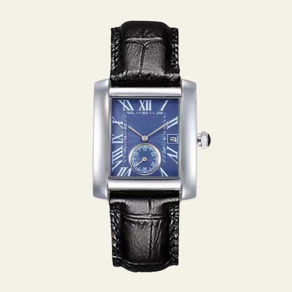 The Vienna Leather Rectangular Watch