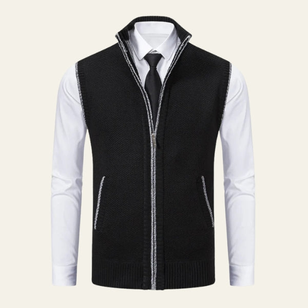 The Lucerne Wool Zip Vest