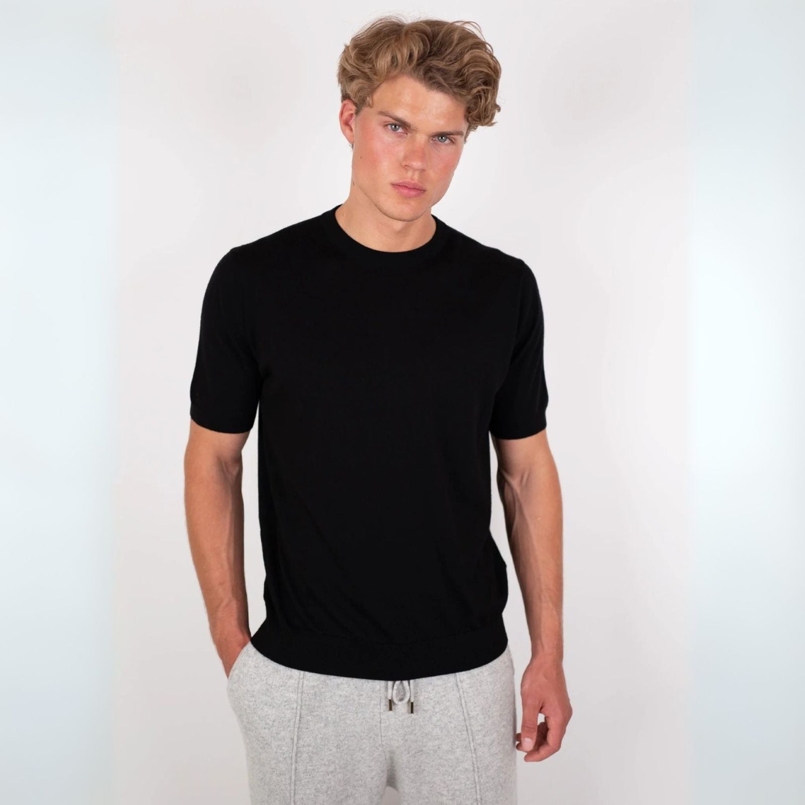 The Lisbon Wool Knit Casual T-Shirt