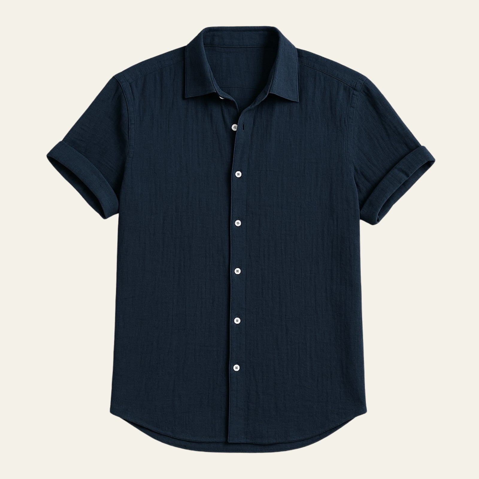 Men’s Lightweight Shirt | Polyester-Linen Fabric