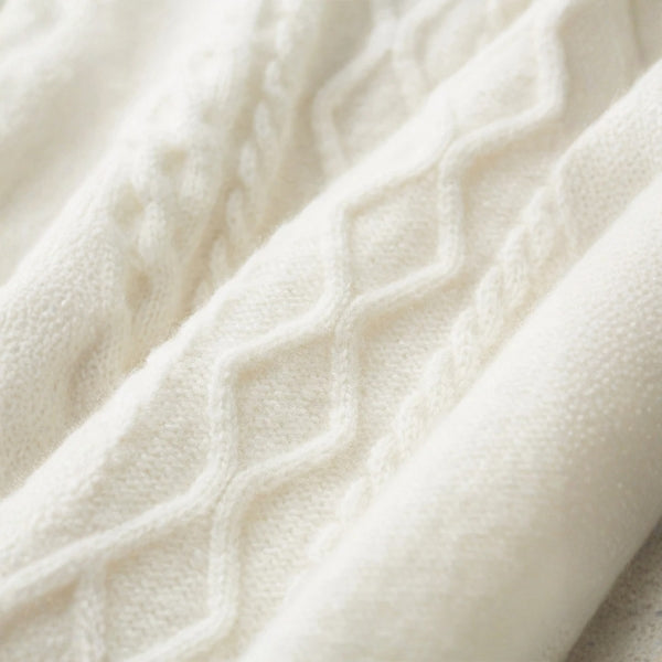 Men’s Merino Wool Cable Turtleneck Sweater