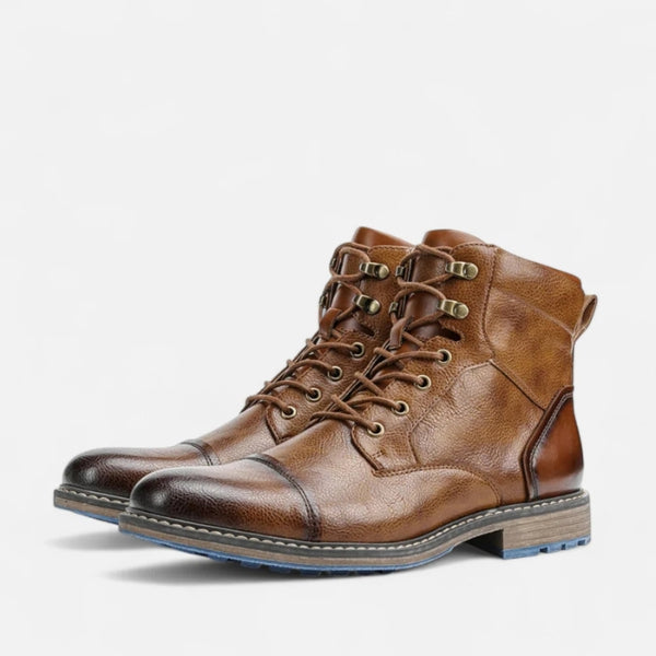 Men’s Lace-Up Boots | Vegan Leather Ankle Shoes