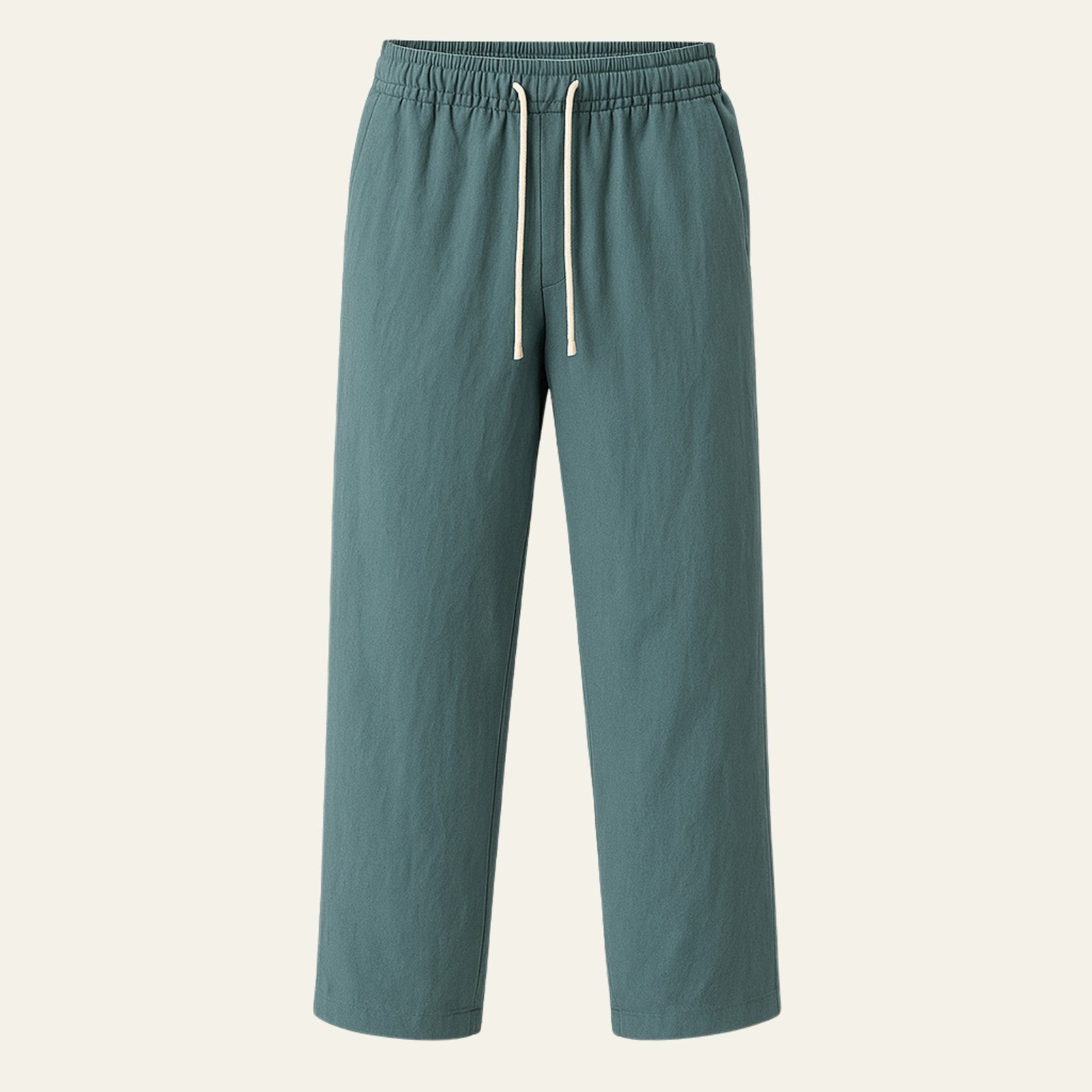 Men’s Linen Blend Pantalon – Wide Fit