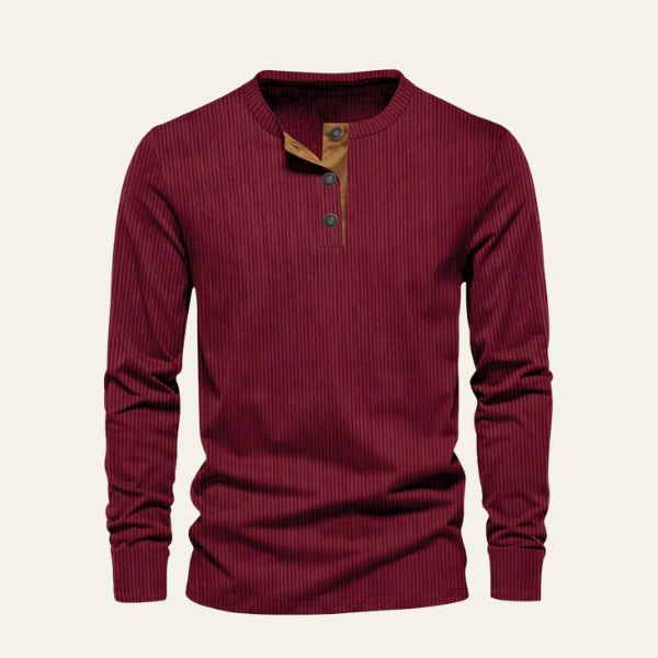 The Henrick Corduroy Henley Shirt