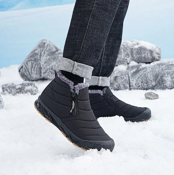 Quilted Winter Boots | Faux-Fur Lined Slip-On Synthetic Shoes