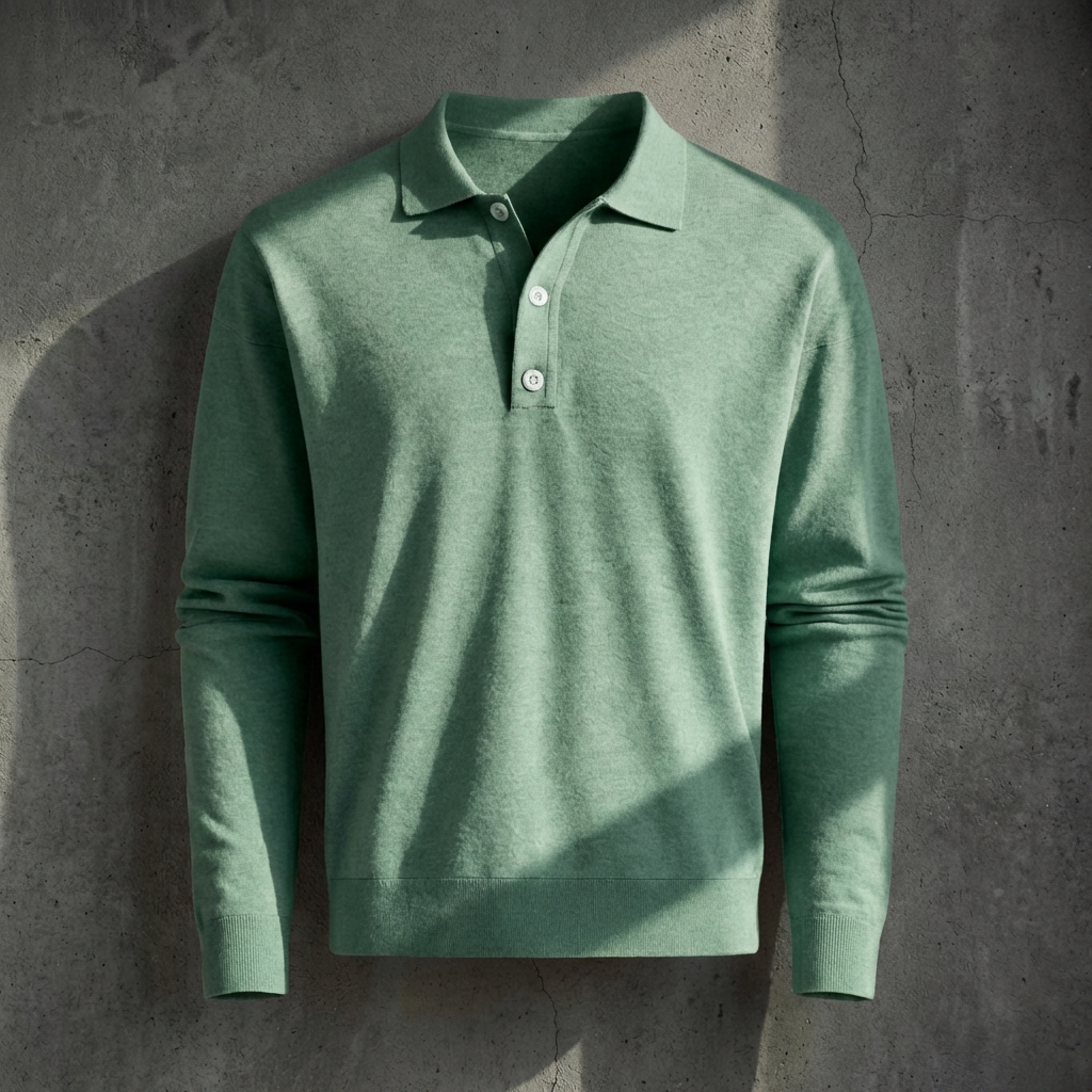 MEN’S POLO | LONG SLEEVE | HALF-BUTTON