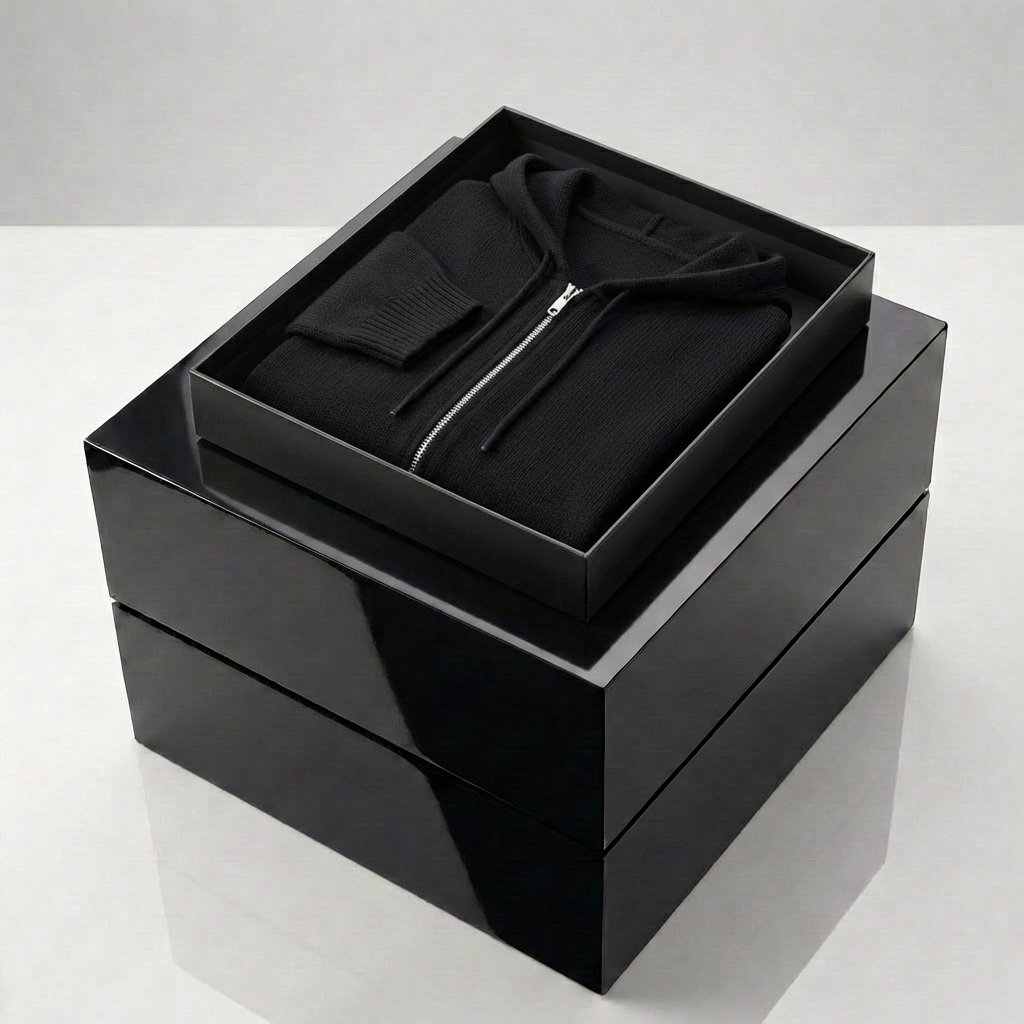 MEN’S SWEATER | HOODED | ZIP | WOOL BLEND