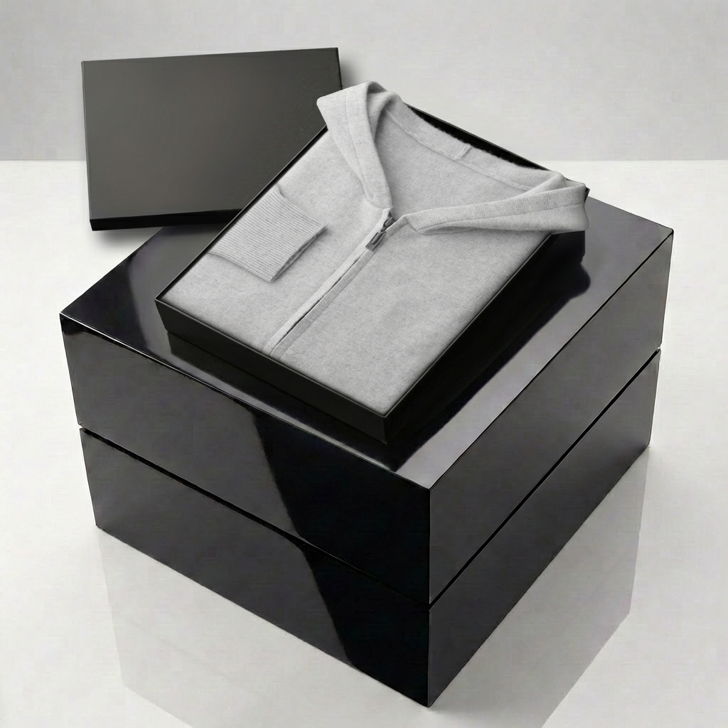 MEN’S SWEATER | HOODED | ZIP | WOOL BLEND