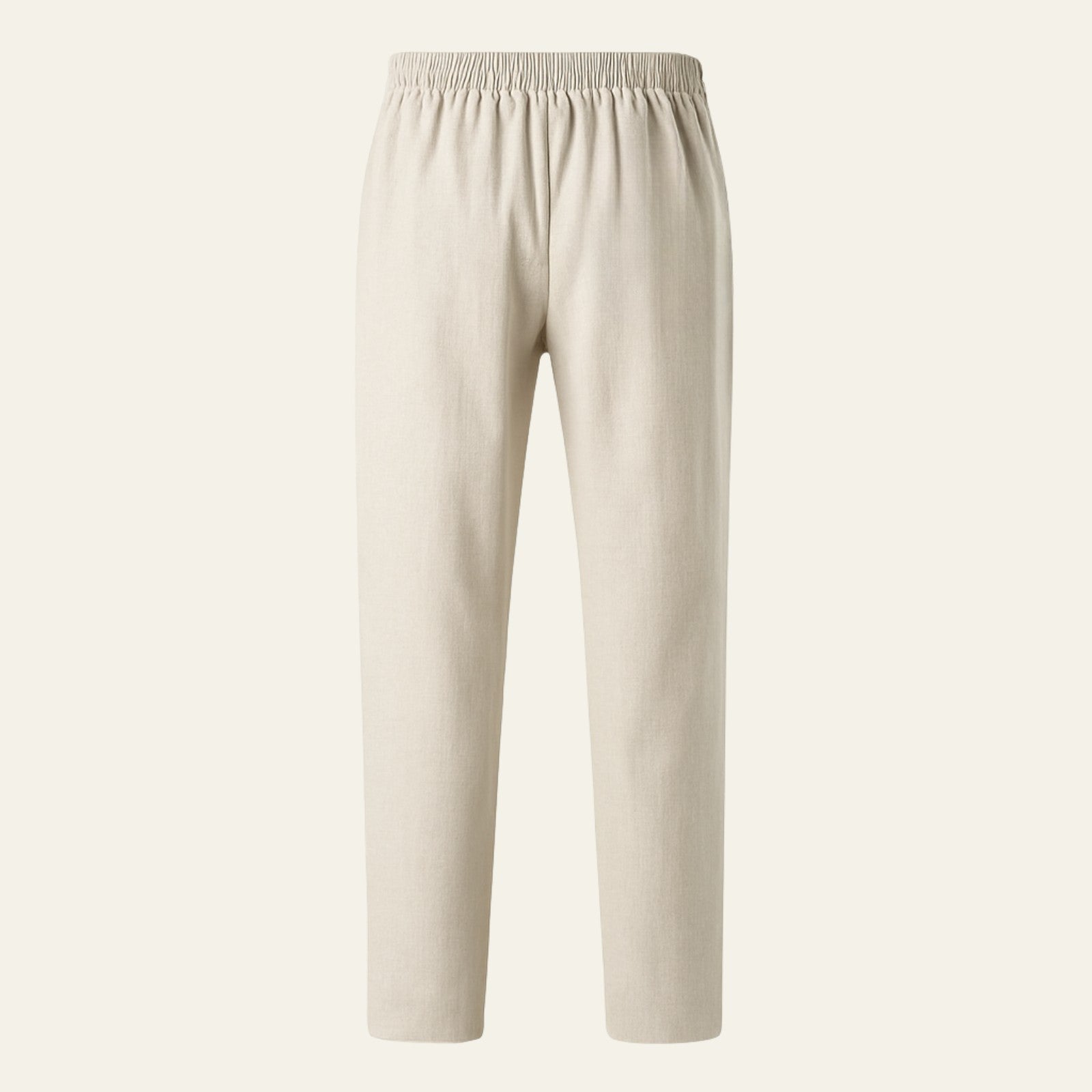 Men’s Linen Blend Pantalon – Straight Fit