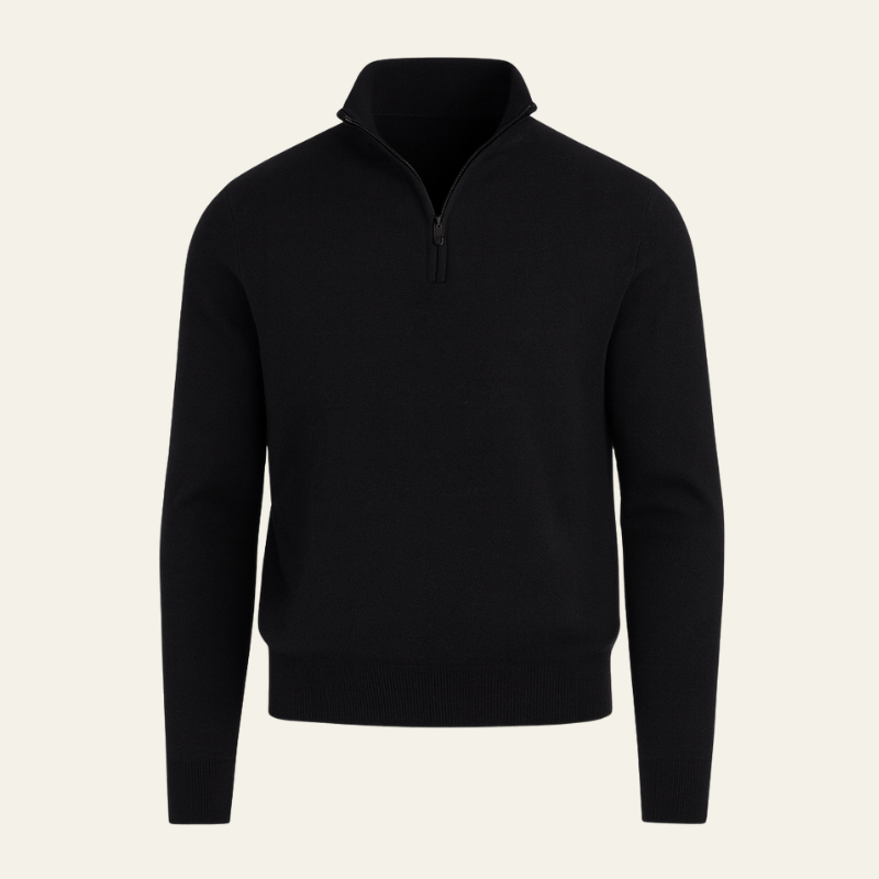 Men’s Quarter Zip Sweater | Long Sleeve, Layering