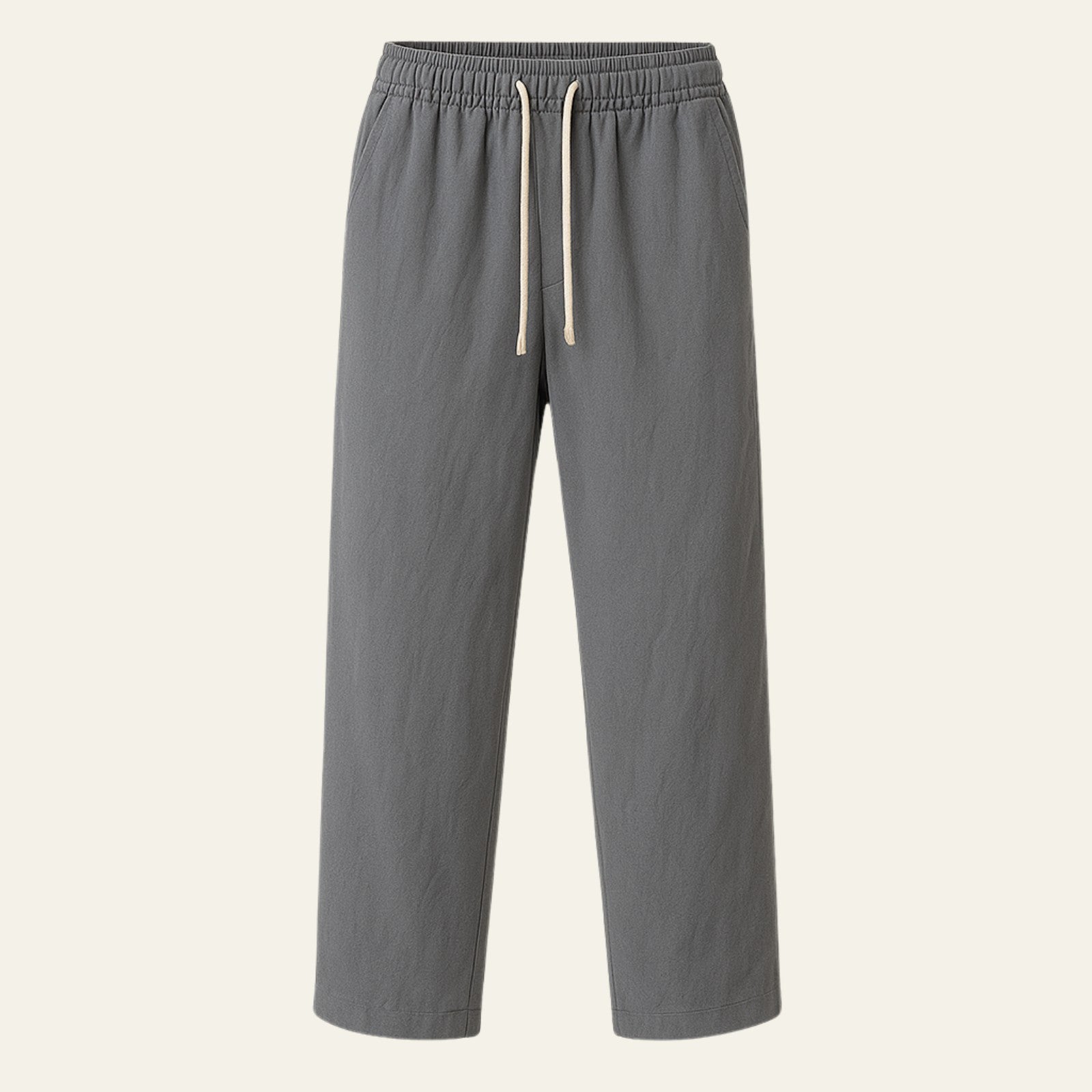 Men’s Linen Blend Pantalon – Wide Fit