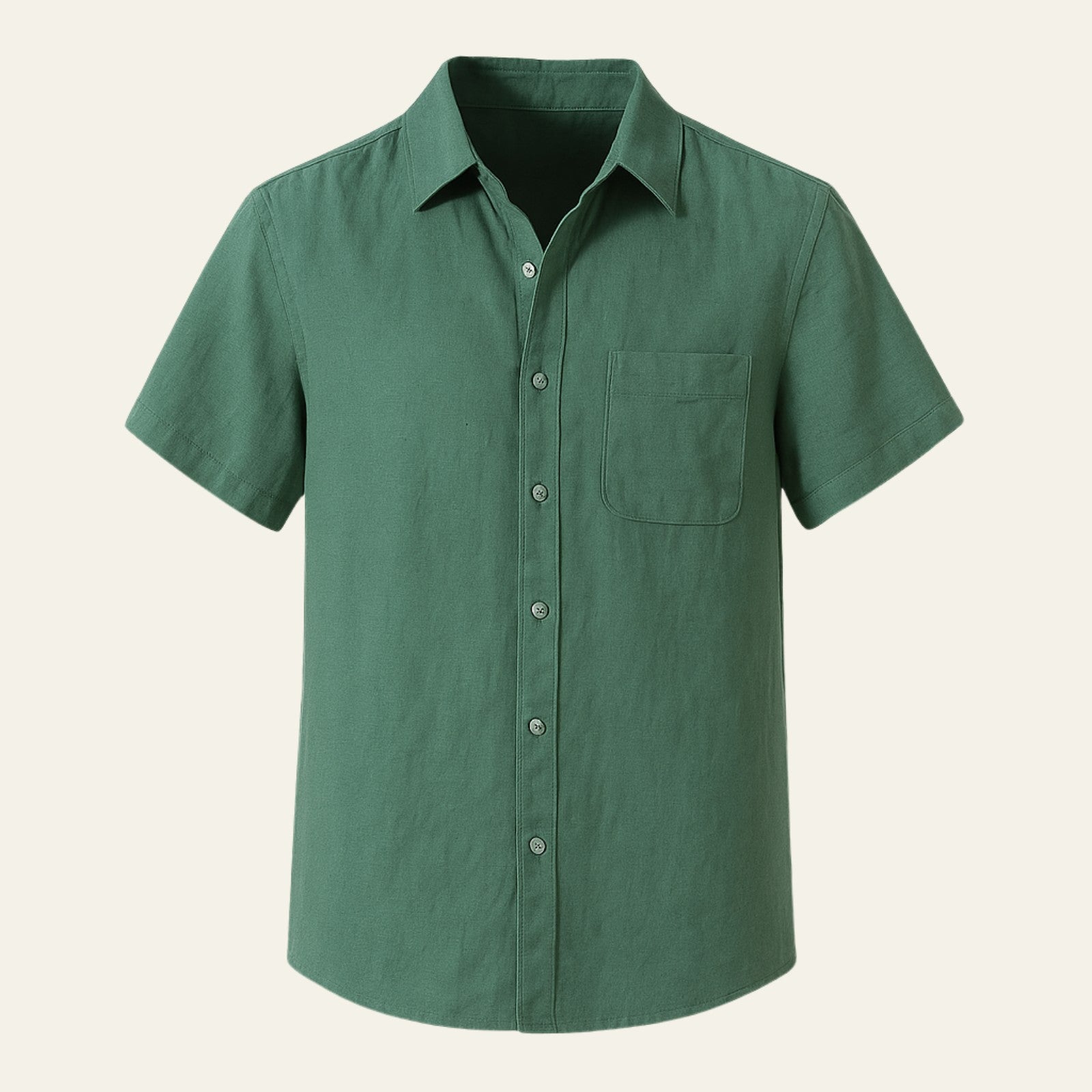 Men’s Button-Front Short-Sleeve Shirt