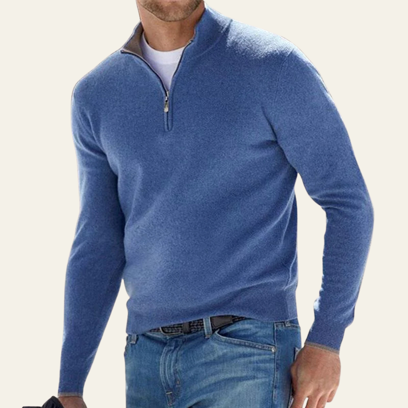 Men’s Quarter Zip Sweater | Long Sleeve, Layering
