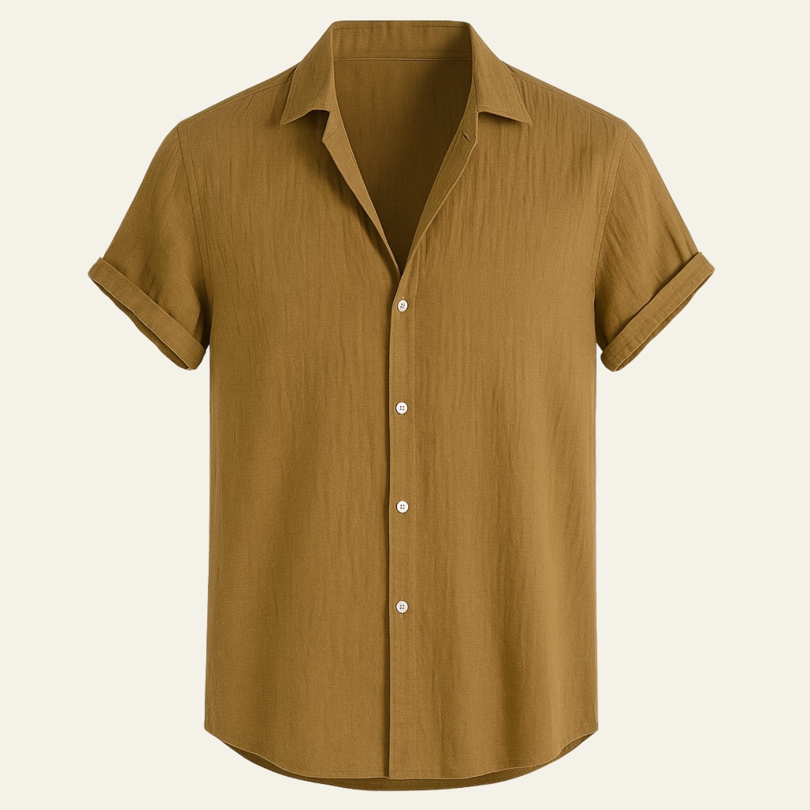 Men’s Lightweight Shirt | Polyester-Linen Fabric
