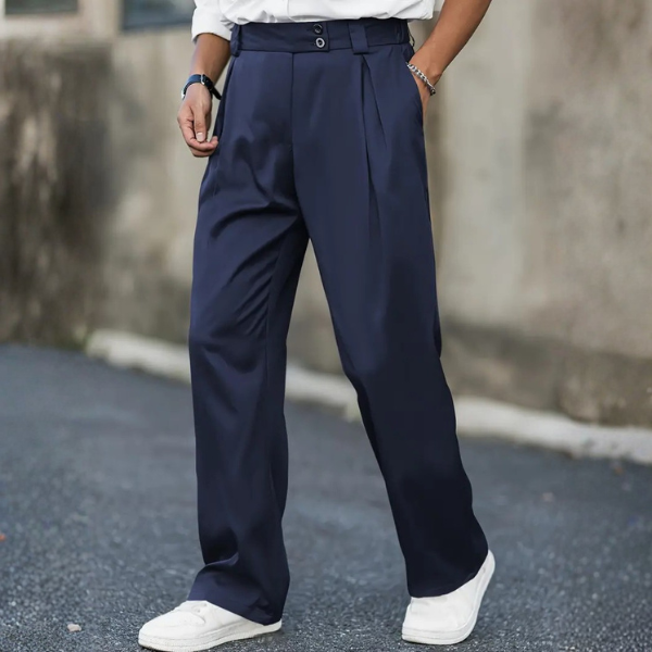 Men’s Pleated Trousers | Relaxed Fit Tailored Pants