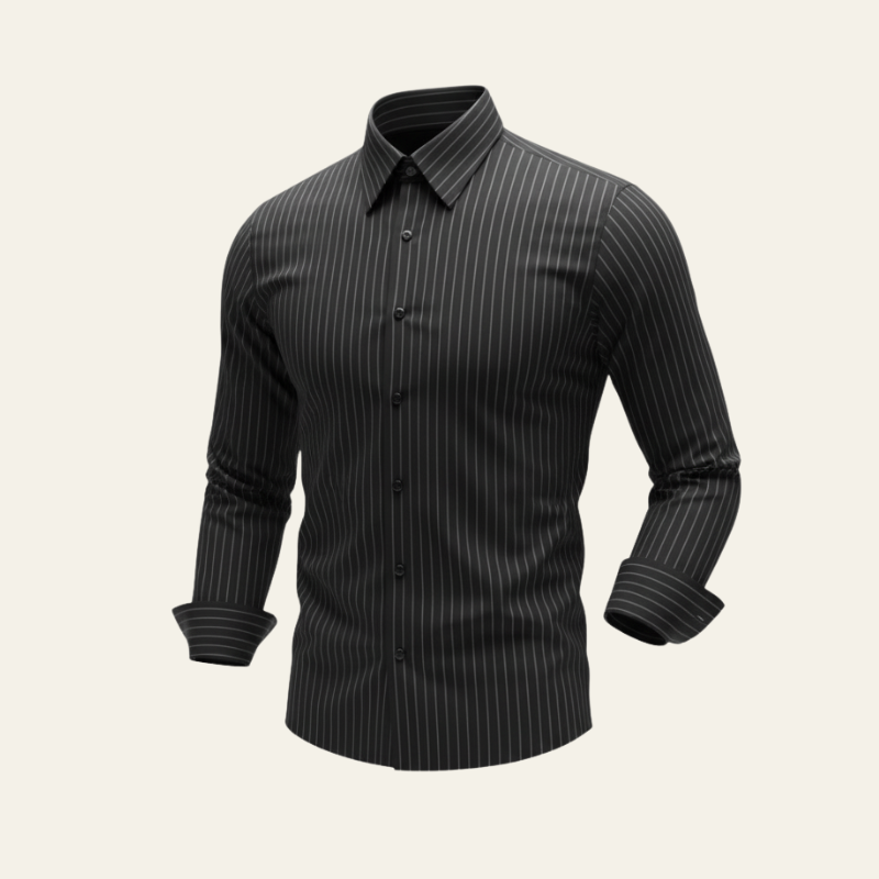 The Old Money Pinstripe Business Shirt