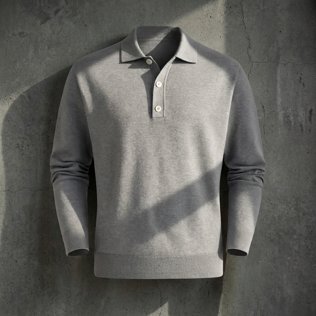 MEN’S POLO | LONG SLEEVE | HALF-BUTTON