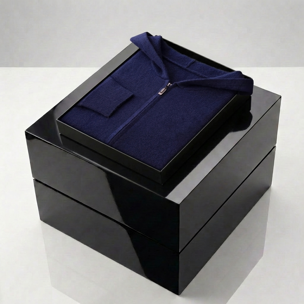 MEN’S SWEATER | HOODED | ZIP | WOOL BLEND