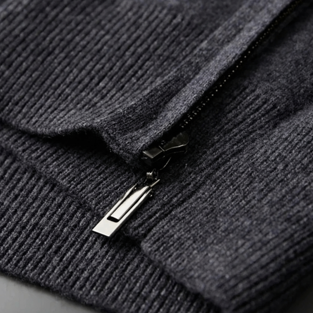MEN’S SWEATER | HOODED | ZIP | WOOL BLEND